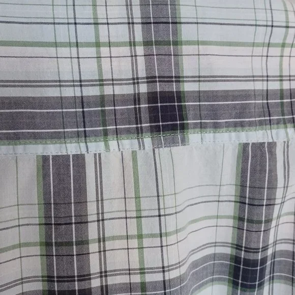 WRANGLER • men's LARGE plaid shirt Western button down cowboy rodeo country - Picture 3 of 7